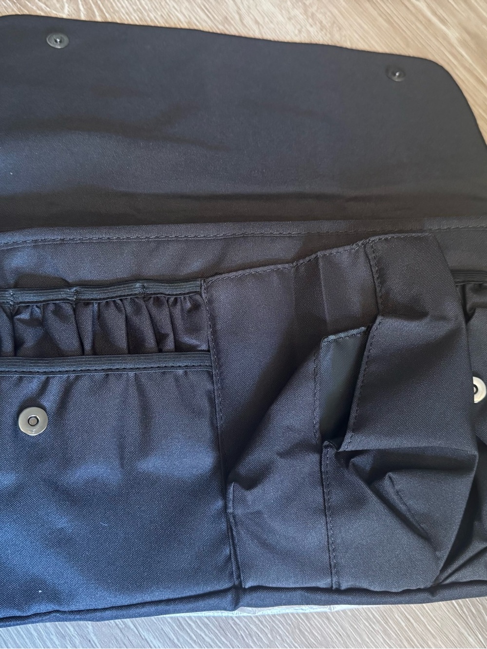 Rownyeon Black Professional Makeup Brush Belt  Bag